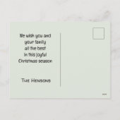 Kerst Gnome Warm Wensen Groet Feestdagenkaart (Achterkant)