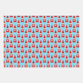 Kerst Gnomen & Elfen Inpakpapier Vel (Voorkant)