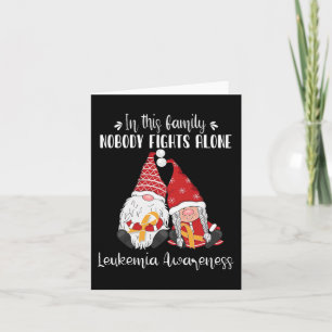 Kerst Gnomen Leukemie Bewustzijn Kaart