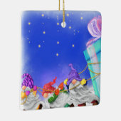 Kerst Gnomen met Gift Kerst Ornament (Rechts)