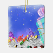 Kerst Gnomen met Gift Kerst Ornament (Links)