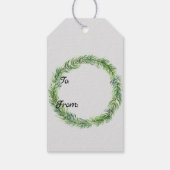 Kerst Gnomen Patroon Gepersonaliseerd Cadeaulabel (Achterkant)