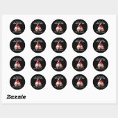 Kerst Gnomen RSD CRPS Awareness Ronde Sticker (Vel)
