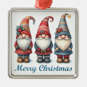 Kerst Gnomen Trio Ornament