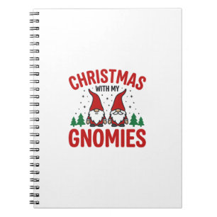 Kerst Gnomies Vakantie Gnome Ontwerp Notitieboek