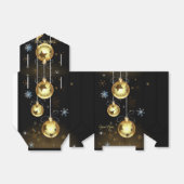 Kerst Golden Ornamenten Shiny Stars Zwart Bedankdoosjes