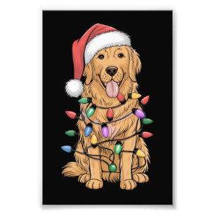 Kerst Golden Retriever Hondenliefhebber Gift Mam P Foto Afdruk