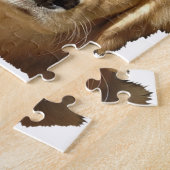 Kerst Golden Retriever Legpuzzel (Zijkant)