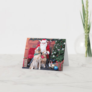 Kerst - Golden Retriever - Sadie & Misty Feestdagen Kaart