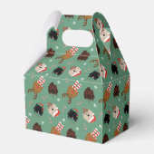 Kerst Goldendoodle Honden Bedankdoosjes (Achterkant)