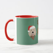Kerst Goldendoodle Honden Mok (Links)