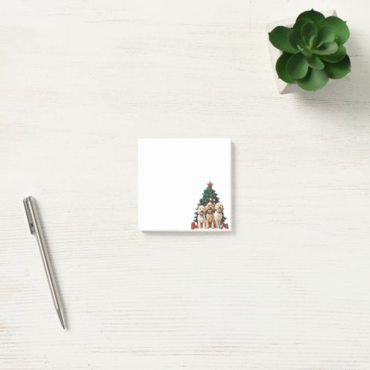 Kerst Goldendoodle Honden Post-it® Notes (Kantoor)