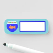 Kerst Goldfish Naamplaatje (In situ)