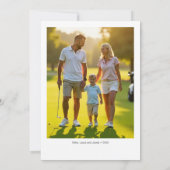 Kerst Golf Bal Bucket Foto Feestdagenkaart (Achterkant)