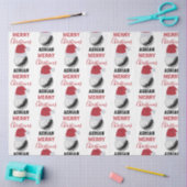 Kerst Golf Ball Sport Aangepaste naam Tissuepapier (Craft)