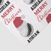 Kerst Golf Ball Sport Aangepaste naam Tissuepapier (Detail)