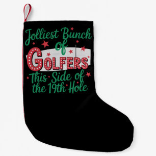 Kerst Golf Grappig Vrolijkste Stel Golfers Kleine Kerstsok