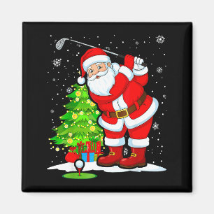 Kerst Golf Kerstman Golfer Xmas Grappige Kerstmis Magneet