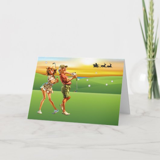 KERST GOLF Persoonlijk of Zakelijk Kaart (Voorkant)