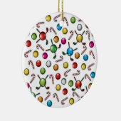 Kerst Golfer Monogram Ontwerp Keramisch Ornament (Rechts)