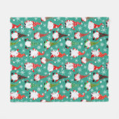Kerst Gonks patroon Fleece Deken (Voorkant (Horizontaal))