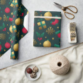 Kerst Goud Decoratief Inpakpapier