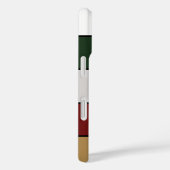 Kerst Goud Groen Rood Zilver en Witte Strepen Case-Mate iPhone Case (Achterkant / Rechts)