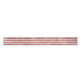 Kerst Goud Rood Wit Glitter Stripes Lint (Voorkant)