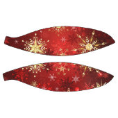 Kerst Gouden Sneeuwvlokken op Rode Achtergrond Basketbal (Panelen)