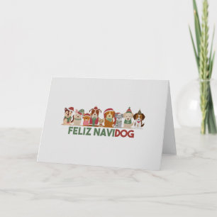 Kerst grap: Feliz Navidog Kaart