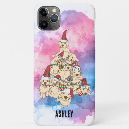 Kerst Grappig labrador retriever puppy kerst Case-Mate iPhone Case (Achterkant)