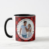 Kerst Grappig paar foto Buffalo Lijst Mok (Links)