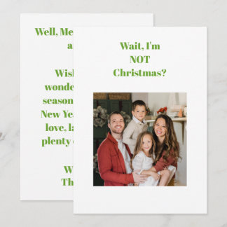 Kerst grappige tekst foto feestdagenkaart