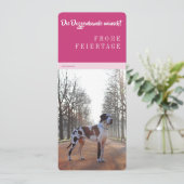 Kerst Great Dane Kaarten (Staand voorkant)