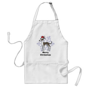 Kerst Greyhound/Whippet/Italiaanse Greyhound Standaard Schort