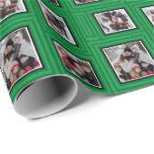 Kerst groen foto inpakpapier (Rol Hoek)
