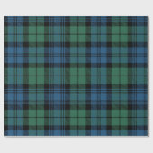 Kerst Groen Plaid Rustieke Klassieke Vakantie Cadeaupapier (Vlak)
