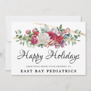 Kerst Groen Vakantie Groeten Briefkaart