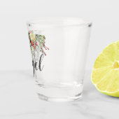 Kerst-groene bruiloft shot glas (Rechts)