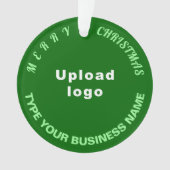 Kerst-groene cirkel acrylversiering ornament (voorkant)