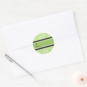 Kerst Groene Damask Cadeau Labels (Envelop)