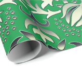 Kerst Groene Gift Ideeën Leuke Kunst Kleuren Cadeaupapier (Rol Hoek)