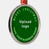 Kerst-groene ronde-versiering metalen ornament (Rechts)