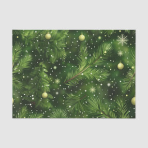 KERST GROENE VAREN TAKKEN & BALLEN TISSUEPAPIER