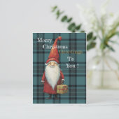 Kerst Groeten Vakantie Briefkaart (Staand voorkant)