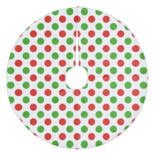 Kerst Grote Polka Dot Patroon Boom Rok Fleece Kerstboom Rok