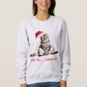 Kerst Grumpy Kitty Cat Ho Wat Grappig Trui (Voorkant)
