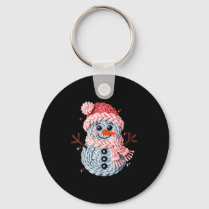 Kerst Haak Nep Garens Haak Sneeuwman Grappig Sleutelhanger