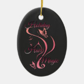 Kerst haar stylist - Holiday Hair Magic Keramisch Ornament (Voorkant)