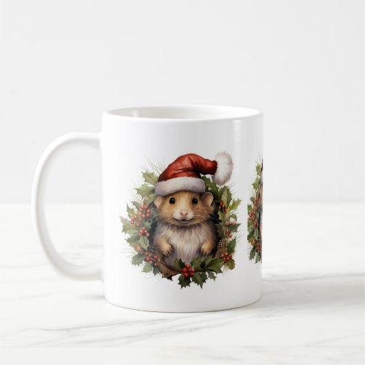 Kerst Hamster Mok (Links)